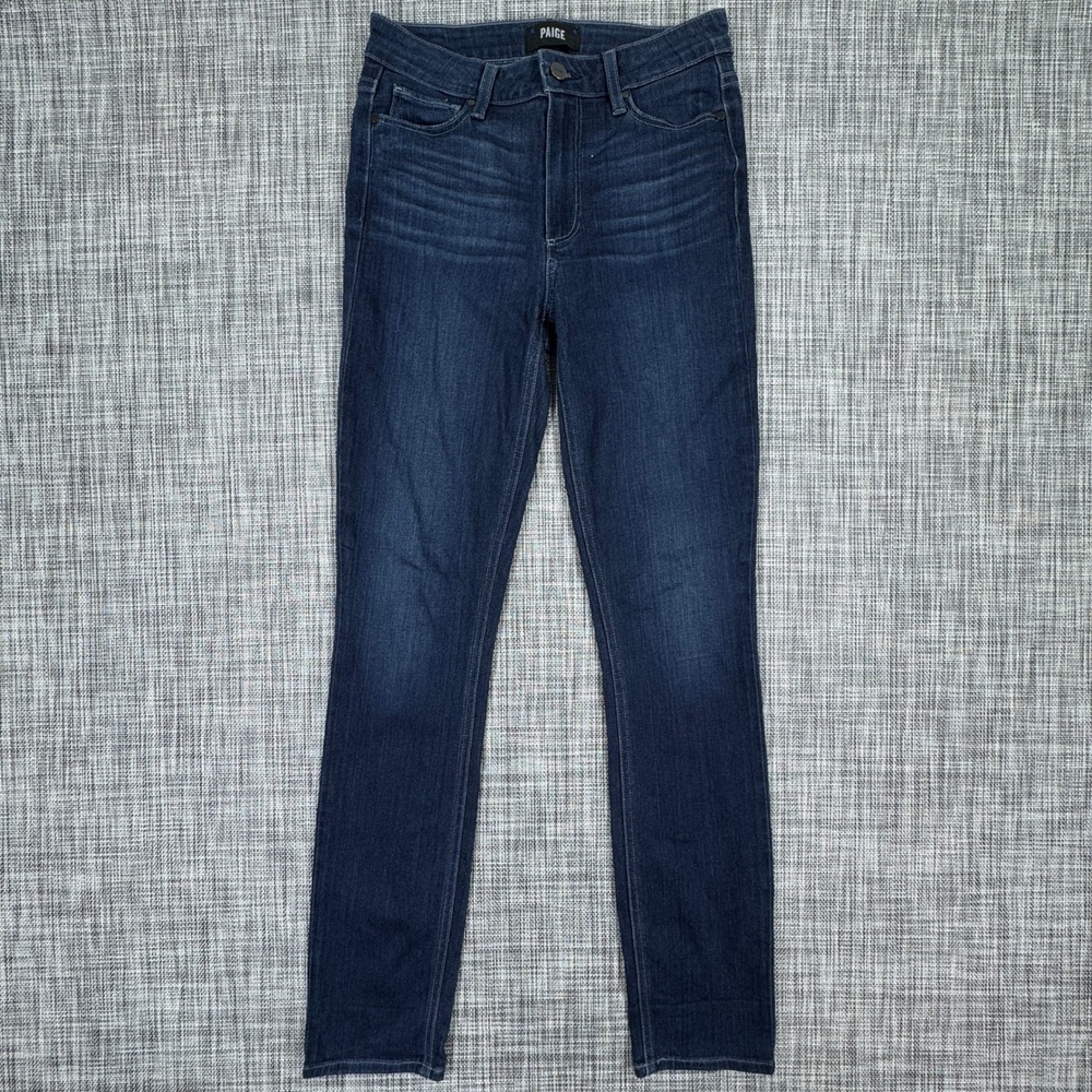 PAIGE Hoxton Women's Jeans Size 27 High Rise Skinny Stretch Dark Wash Blue